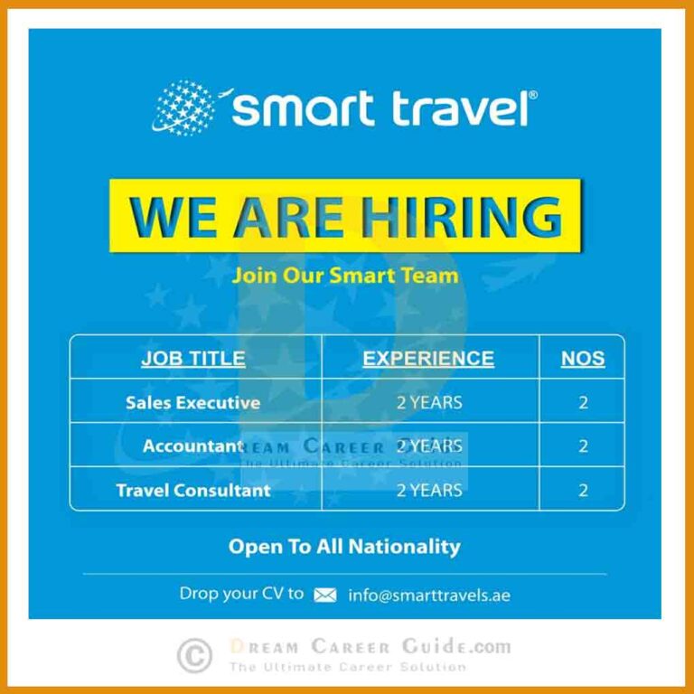 Smart Travel Uae Careers Latest Job Openings Apply Now