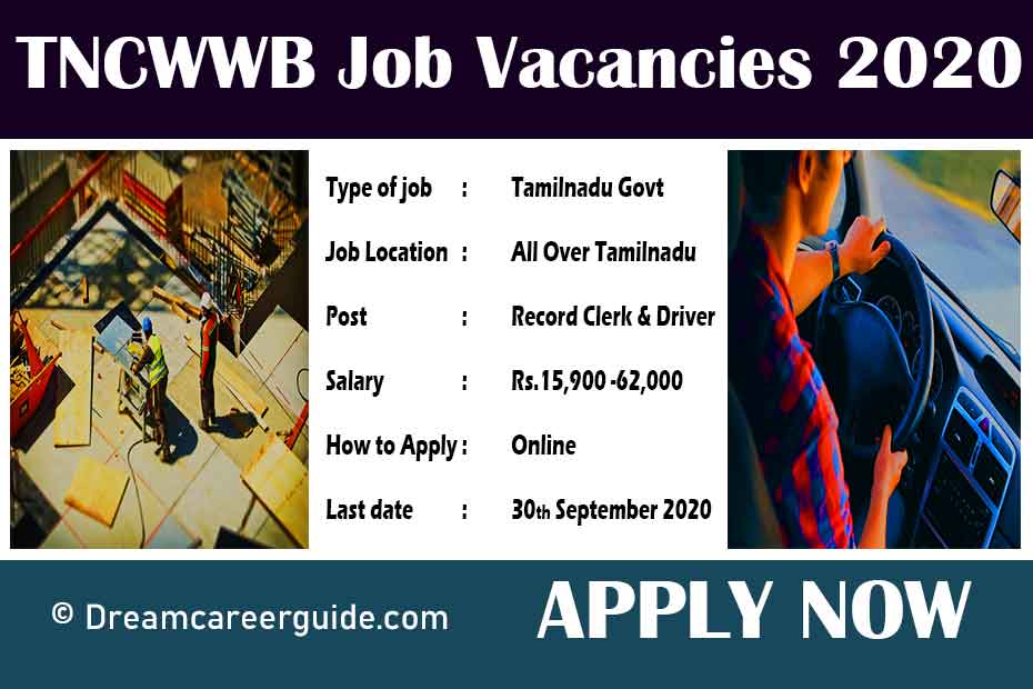 TNCWWB Job Vacancies