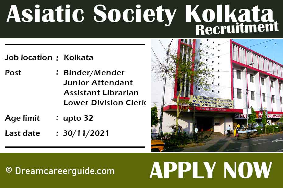 Asiatic Society Kolkata Recruitment 2021