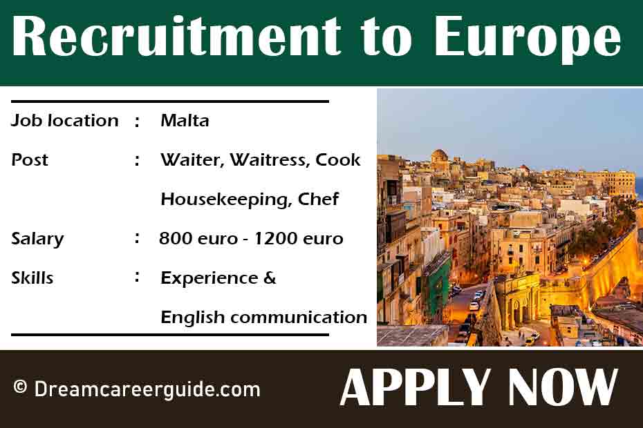 Recruitment to Europe Malta - Dream Career Guide