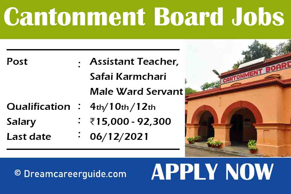 Cantonment Board Jobs Kamptee