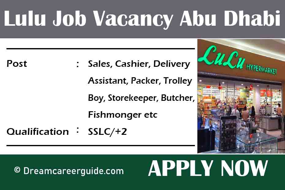 Lulu Group International Job Vacancy 2021 Abu Dhabi