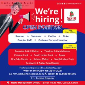 Nesto Hypermarket Jobs Apply Now for Various Job Postings