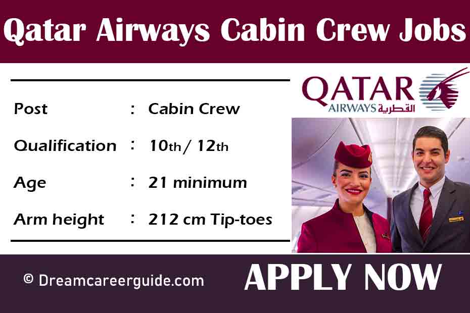 Qatar Airways Careers Portal Apply Now for Qatar Airways Cabin Crew Recruitment 2021