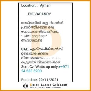 urgent job vacancies in dubai 