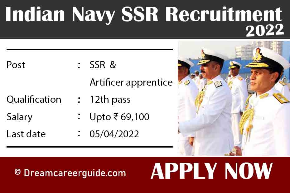 Indian Navy SSR Recruitment 2022