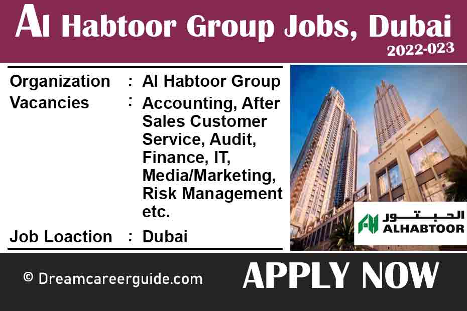 Al Habtoor Group Job Vacancies 2022 - 023