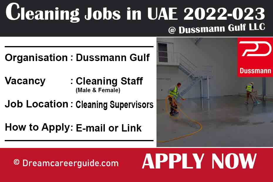 Dussmann Gulf LLC Vacancy 2022-023