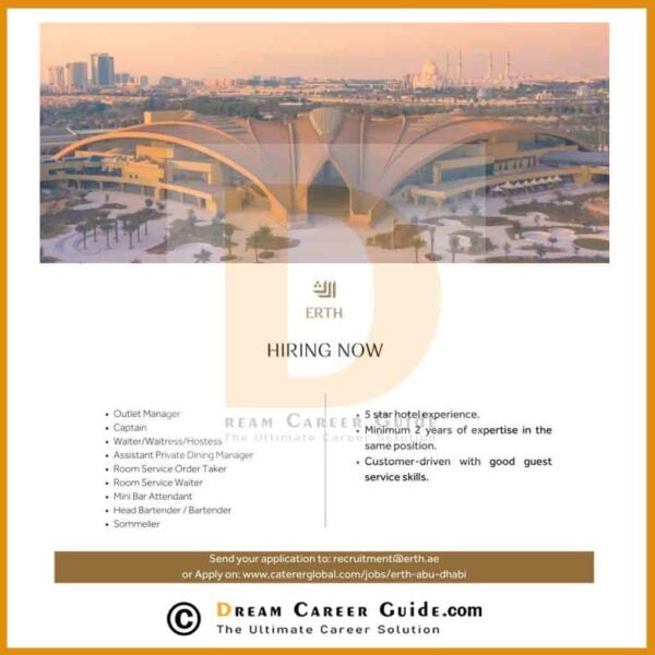 Erth Hotel Abu Dhabi Careers Latest Job Openings