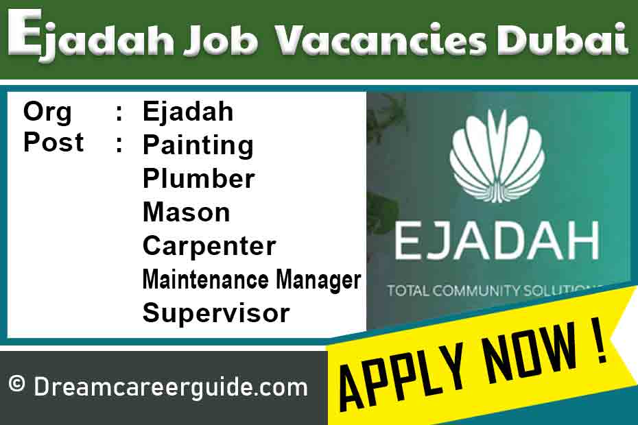 Ejadah Facility Management Job Vacancies Dubai 2022