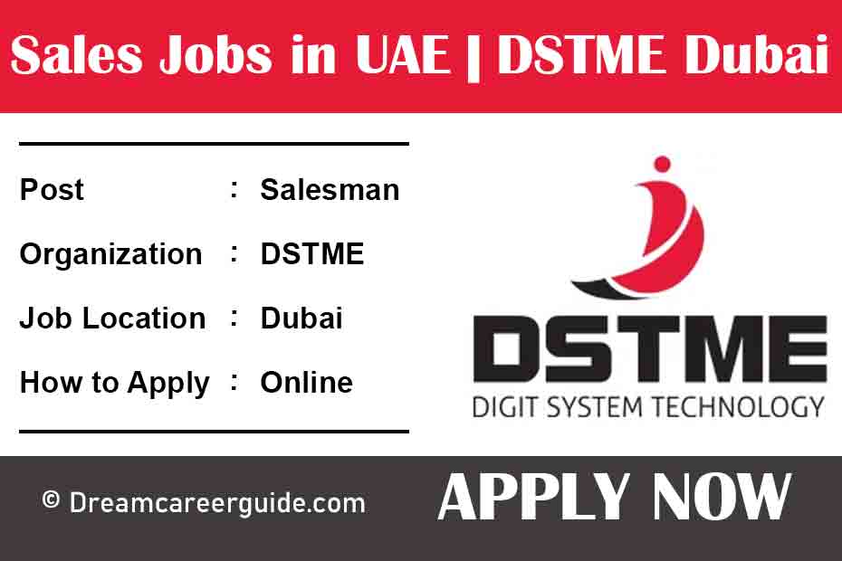 Sales Jobs in Dubai 2022 | DSTME - Software Hardware Auto Id Solution Provider in Dubai