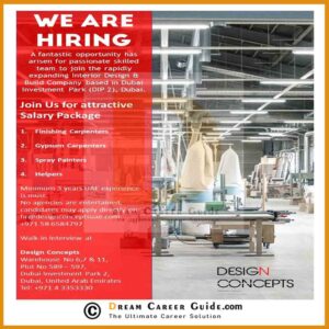 Design Concepts Dubai Careers Latest Job Openings