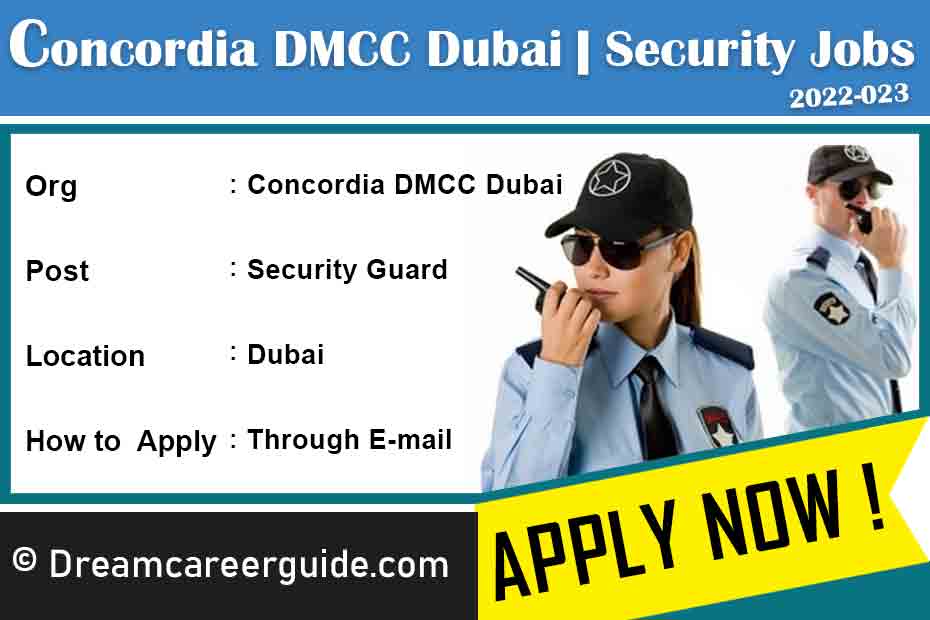 Concordia DMCC Dubai Careers Latest Job Openings 2022-023