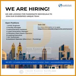 Dubai Developments Careers Latest Job Openings 2023