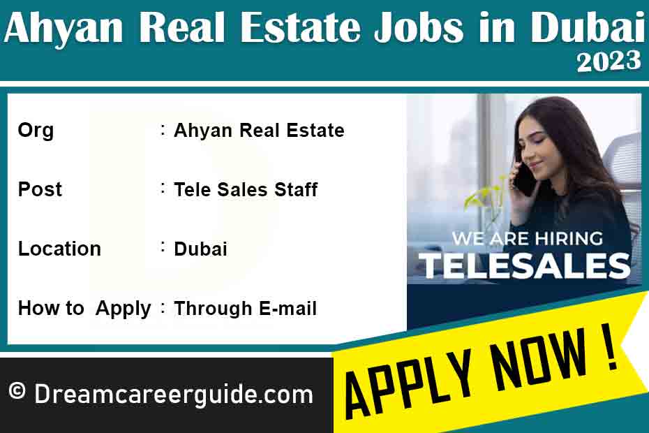Ahyan Real Estate Careers Latest Job Openings 2023