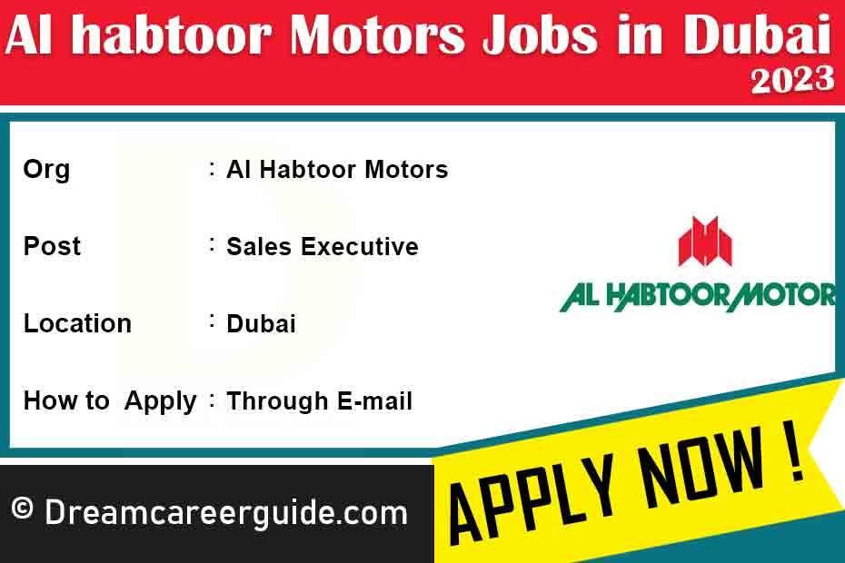 Al Habtoor Motors Careers Latest Sales Jobs in Dubai 2023