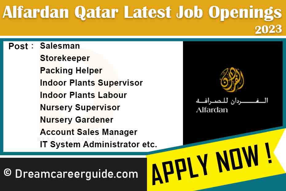 Alfardan Qatar Careers Latest Job Openings 2023