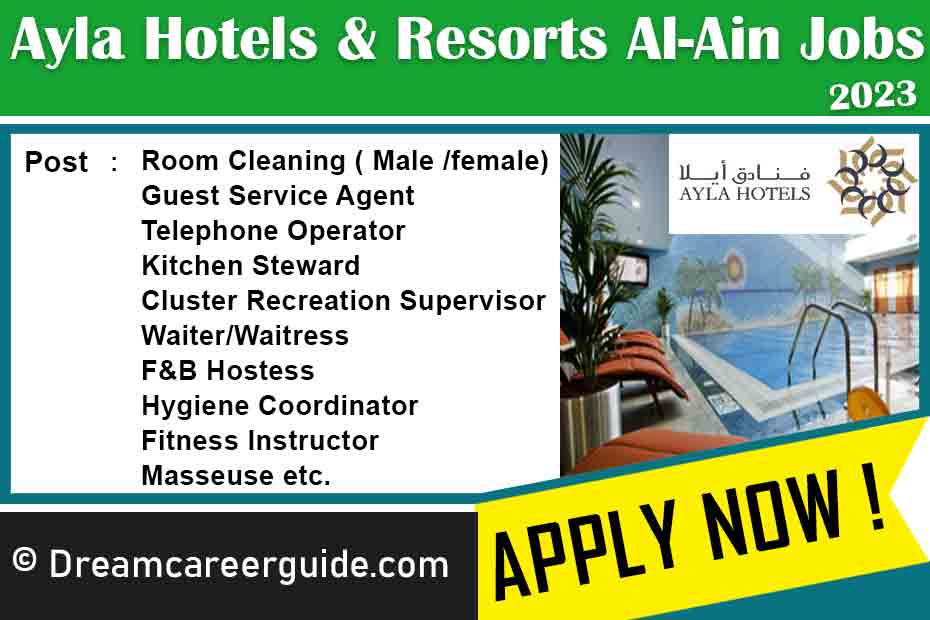 Ayla Hotels & Resorts Careers Latest Job Openings 2023