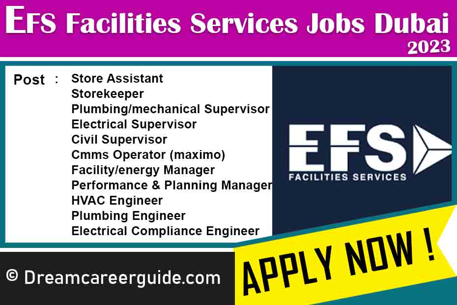 EFS Facilities Services Jobs Latest Openings 2023