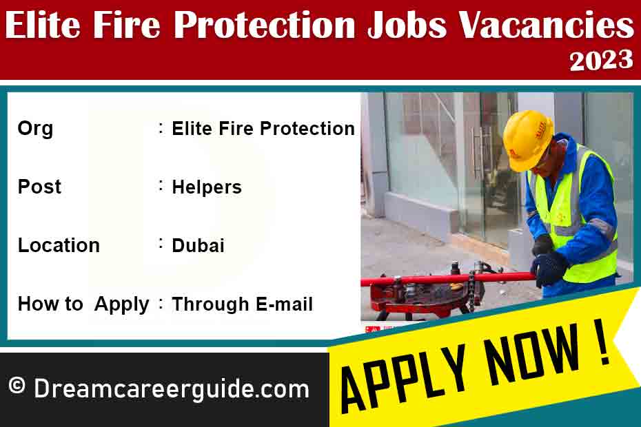 Elite Fire Protection Jobs Vacancies 2023