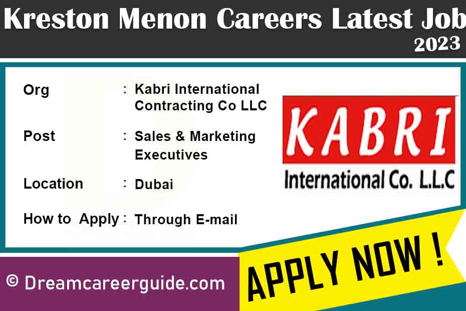 Kabri International Contracting Co LLC Careers Latest Job Openings 2023