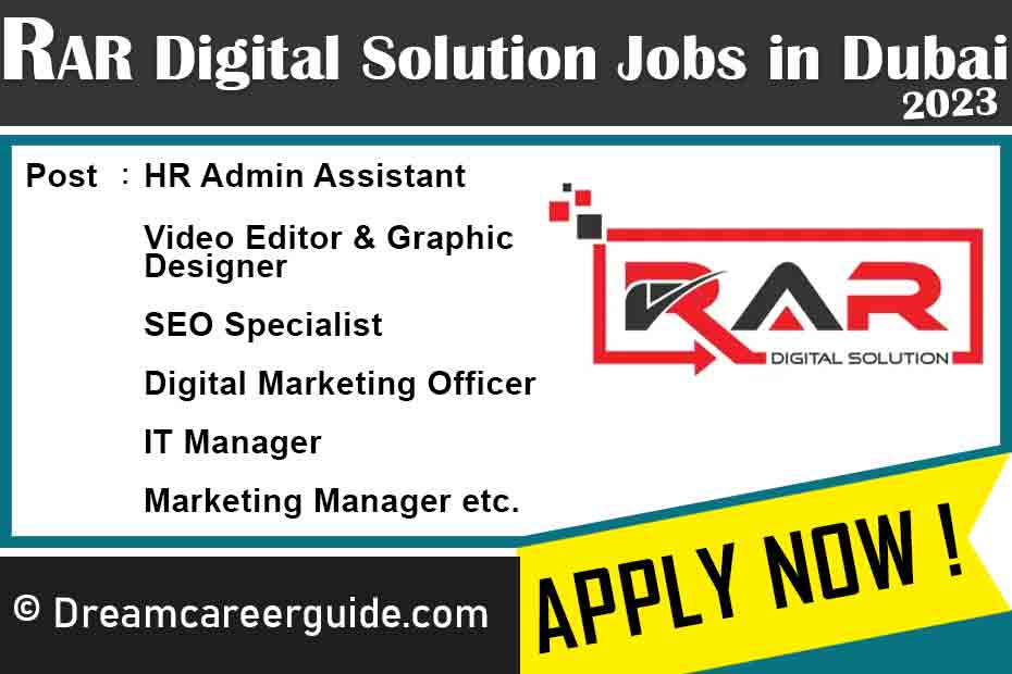 RAR Digital Solution Careers Latest Job Openings 2023