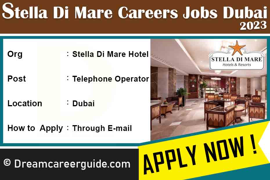 Stella Di Mare Careers Latest Job Openings 2023