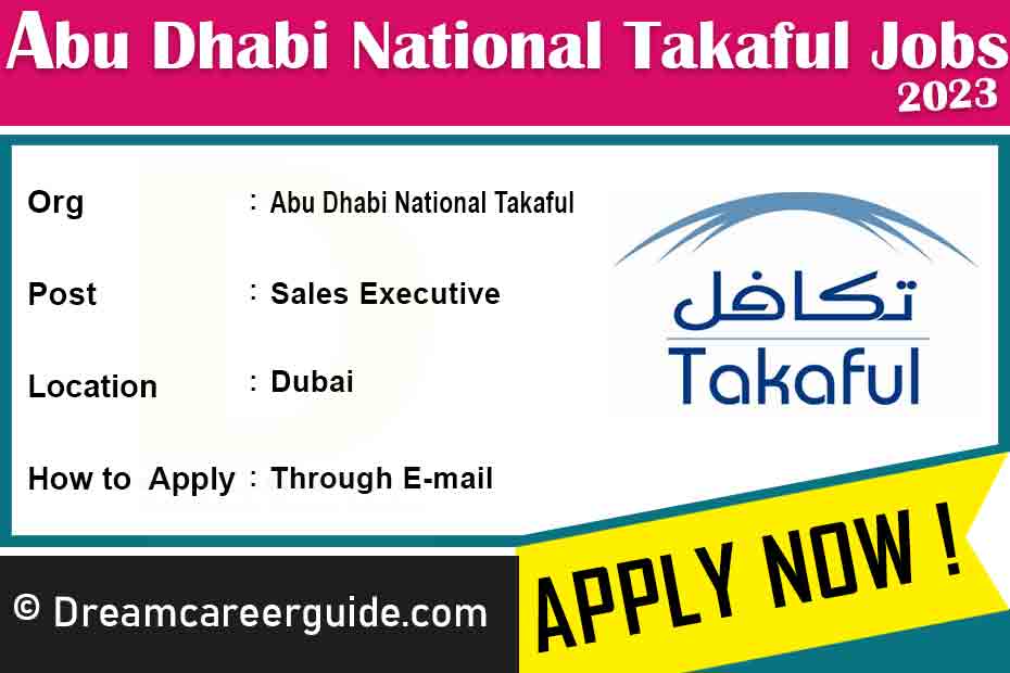 Abu Dhabi National Takaful Careers Latest Job Openings 2023