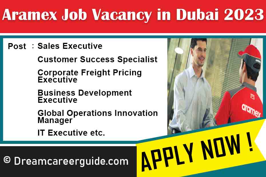 Aramex Job Vacancy in Dubai 2023