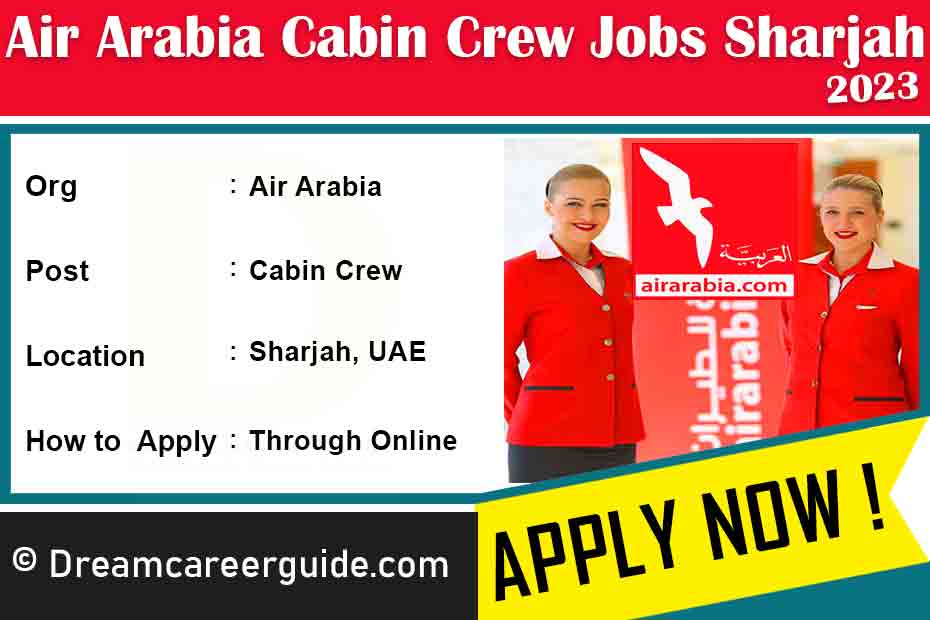 Air Arabia Cabin Crew Careers Latest Job Openings 2023