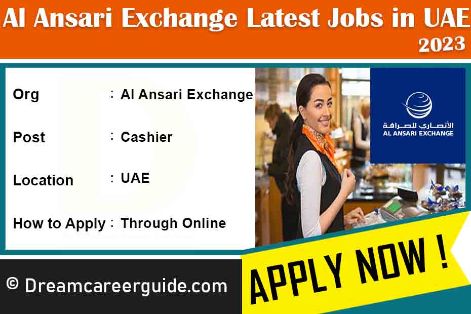 Al Ansari Exchange Jobs Latest Openings 2023