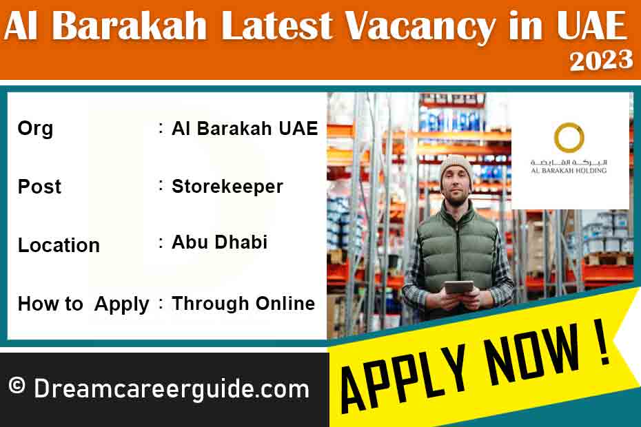 Al Barakah Careers Latest Job Openings 2023