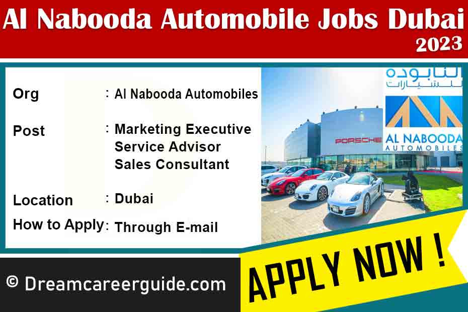 Al Nabooda Automobiles Careers Latest Job Openings 2023
