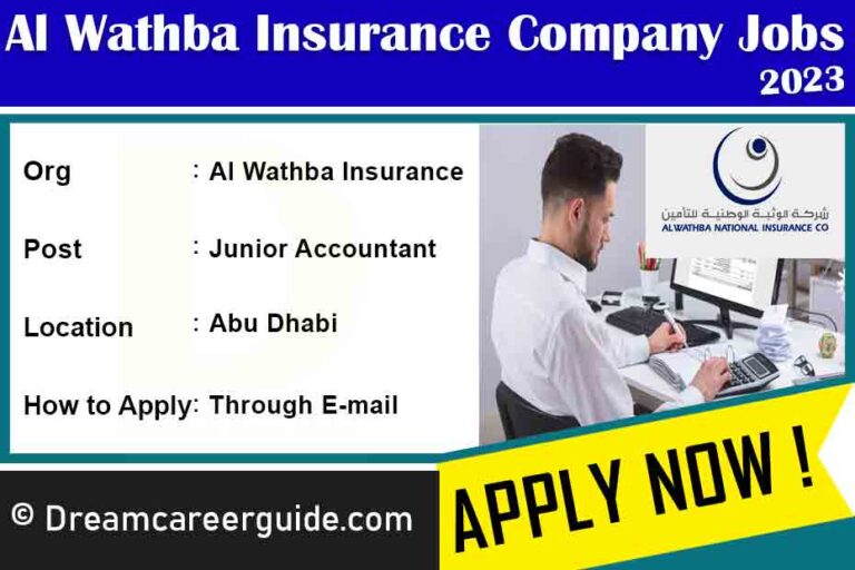 Al Wathba National Insurance Company Abu Dhabi Jobs 2023