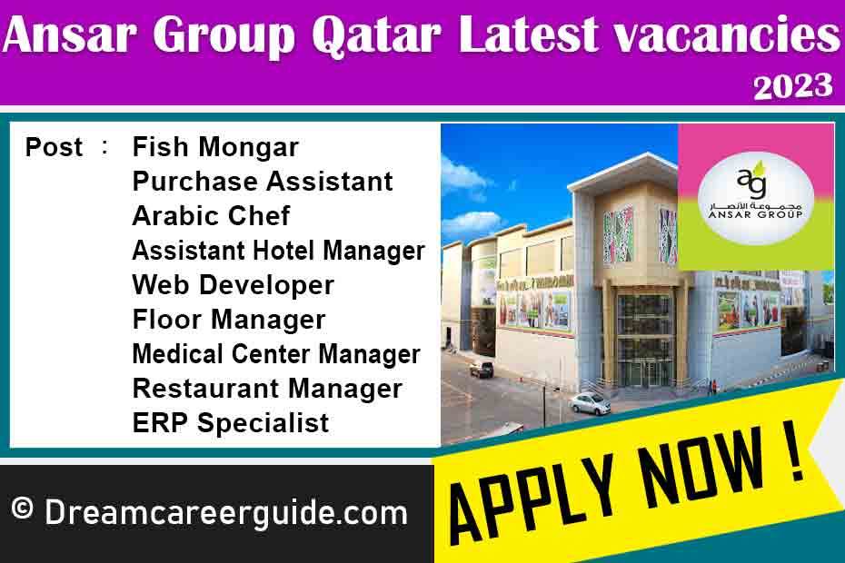 Ansar Group Qatar vacancies Latest Job Openings 2023