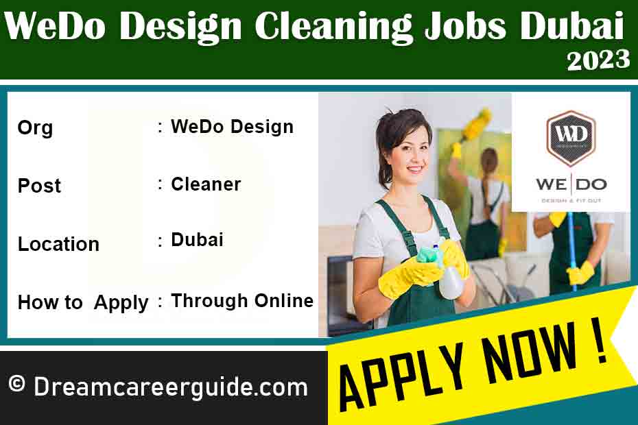 Cleaning Jobs in Dubai with Free Visa Latest Openings 2023