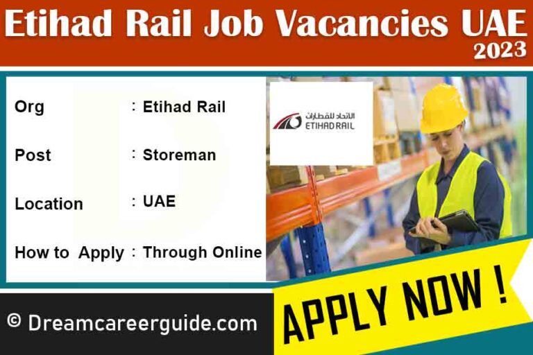 Etihad Rail Job Vacancies 2023 Latest Job Openings