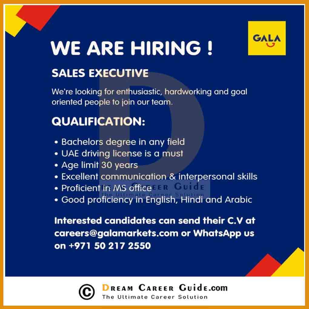 Gala Supermarket Dubai Careers Latest Job Openings 2023