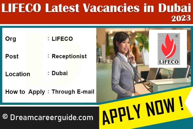 LIFECO Careers Dubai Latest Job Openings 2023