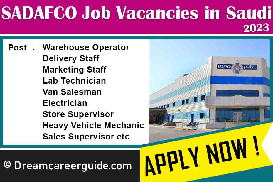 SADAFCO Job Vacancies 2023 | Jobs in Saudi