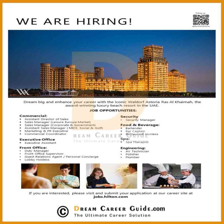 Waldorf Astoria Ras Al Khaimah Careers Latest Jobs 2023