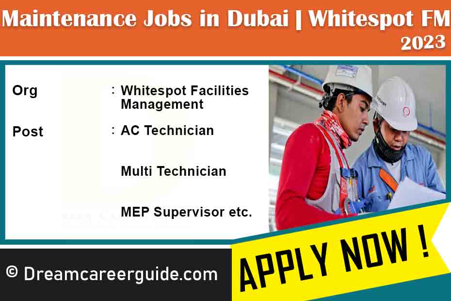 Whitespot Careers Dubai Latest Job Openings 2023