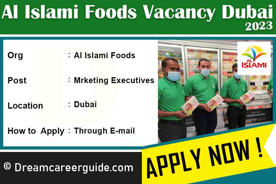 Al Islami Foods Jobs Latest Openings 2023