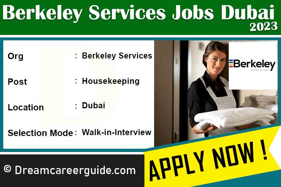 Berkeley Services Job Vacancies | Housekeeping Interview in Dubai