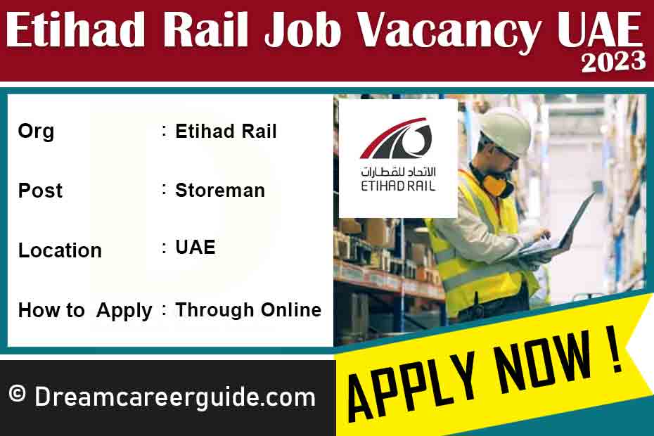 Etihad Rail Job Vacancies UAE 2023 Latest Openings