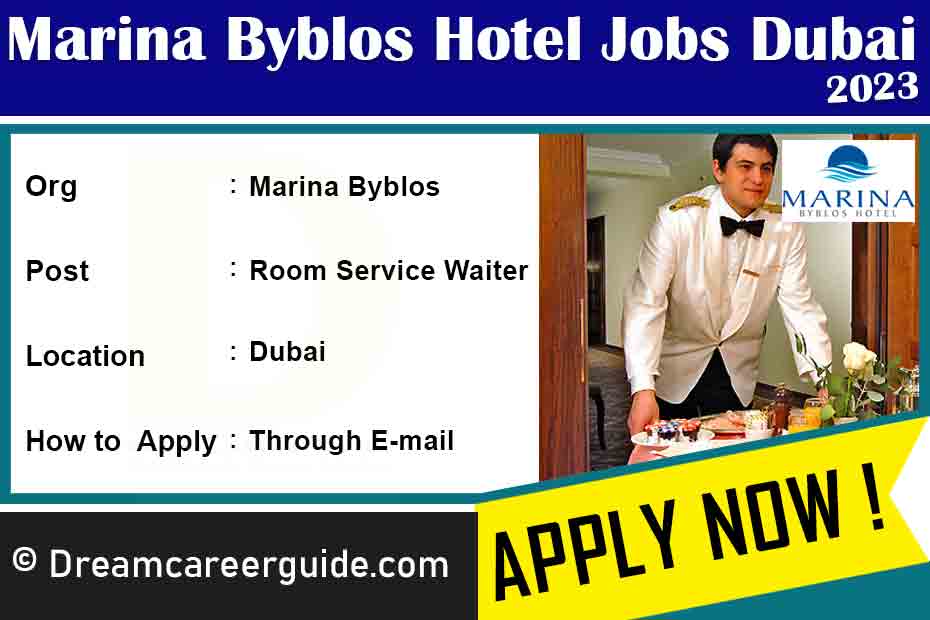 Marina Byblos Hotel Careers Latest Job Openings 2023