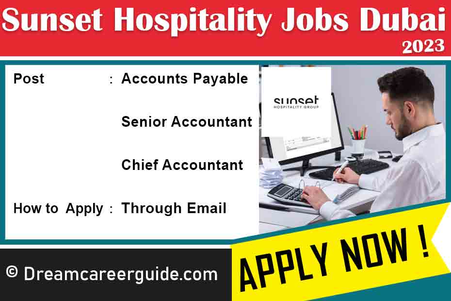 Sunset Hospitality Dubai careers Latest Job Openings 2023