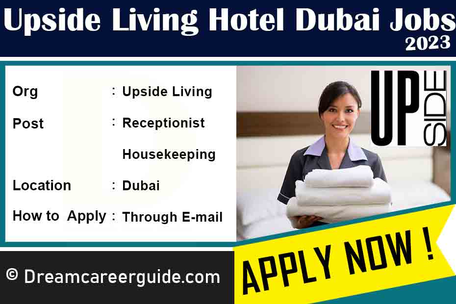 Upside Living Hotel Dubai Jobs 2023 Latest Openings