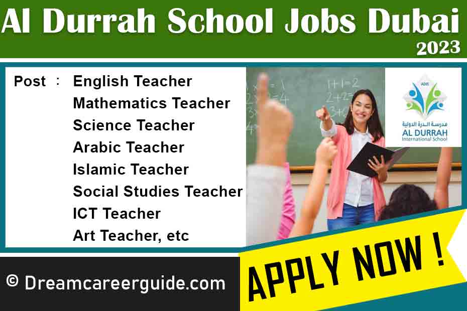 Al Durrah International School Careers Latest Openings 2023