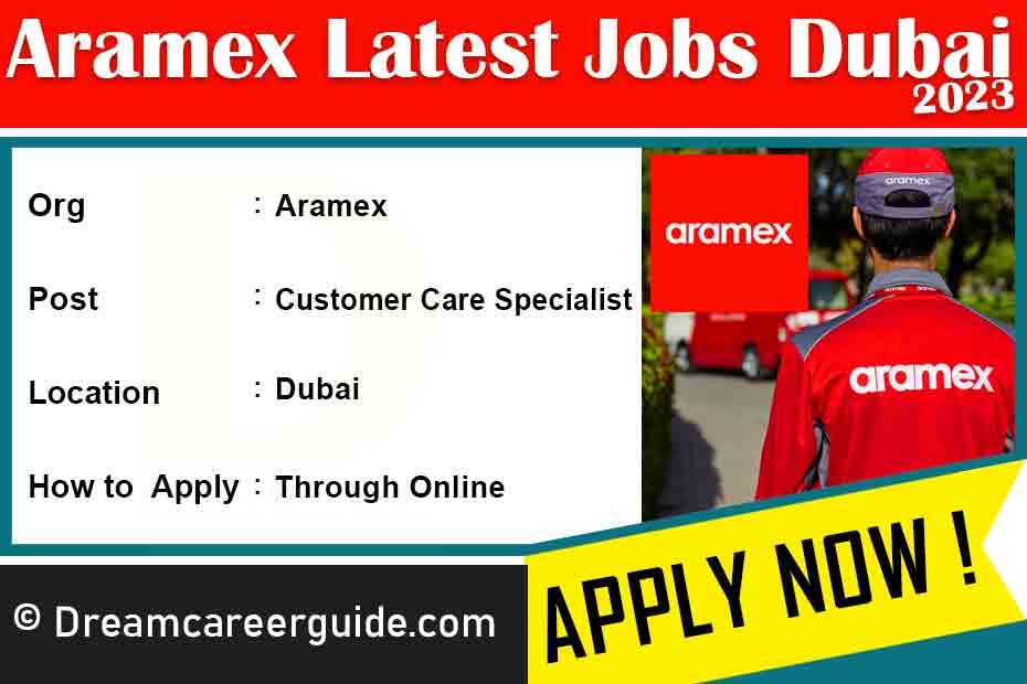 Aramex Job Vacancy 2023 Latest Job Openings 2023